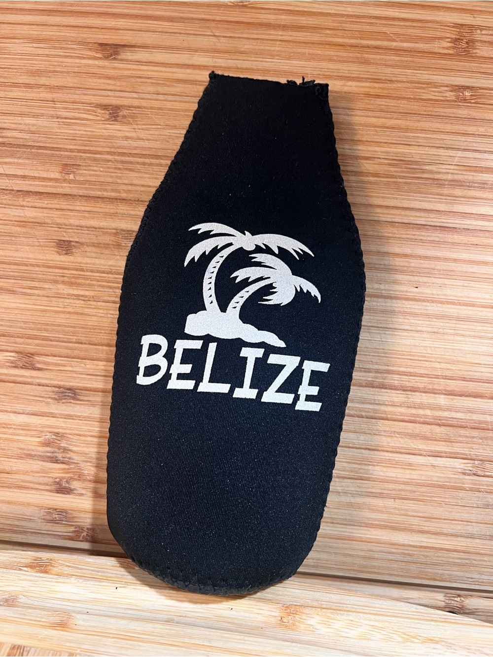 Belize Insulated Bottle Holder Koozie with Zipper & Bottle Opener